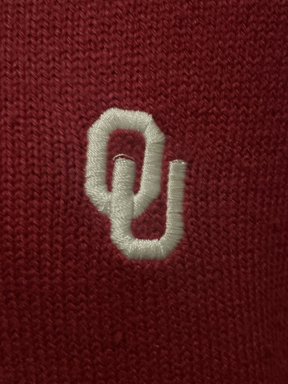 Boomer Sooner baby!  fab sweater!  large.